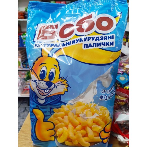 Кукурузные палочки, с молочным вкусом, сладкие